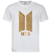 Чоловіча футболка BTS gold logo Білий фото