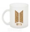 Чашка стеклянная BTS gold logo Фроузен фото