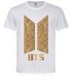 Чоловіча футболка BTS gold logo Білий фото