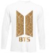 Лонгслів BTS gold logo Білий фото