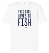 Футболка Оверсайз This girl loves to fish Белый Футболка Оверсайз This girl loves to fish Белый фото