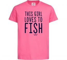 Детская футболка This girl loves to fish Детская футболка This girl loves to fish