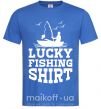 Мужская футболка Lucky fishing shirt Ярко-синий фото