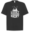 Футболка Оверсайз Lucky fishing shirt Чорний фото