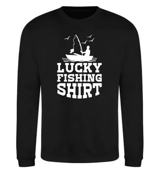 Світшот Lucky fishing shirt Чорний фото
