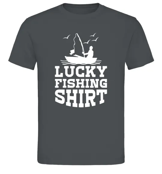 Мужская футболка Lucky fishing shirt Графит фото