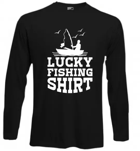 Лонгслив Lucky fishing shirt Черный фото