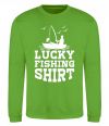 Свитшот Lucky fishing shirt Лаймовый фото