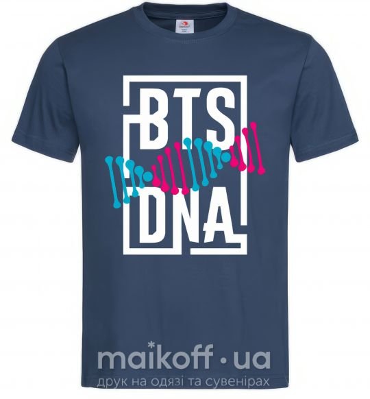 Чоловіча футболка BTS DNA Темно-синій фото