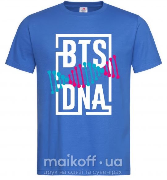 Мужская футболка BTS DNA Ярко-синий фото