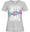 Женская футболка BTS DNA Серый фото