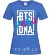 Женская футболка BTS DNA Ярко-синий фото