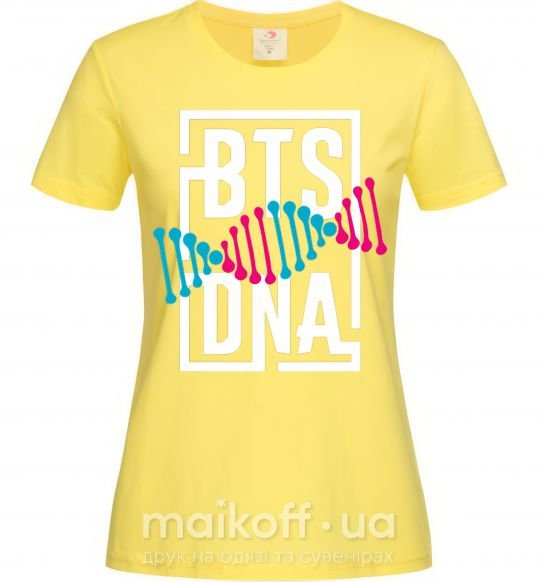 Женская футболка BTS DNA Лимонный фото