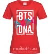 Жіноча футболка BTS DNA Червоний фото