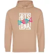 Мужская толстовка (худи) BTS DNA Песочный фото