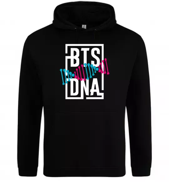 Женская толстовка (худи) BTS DNA Черный фото