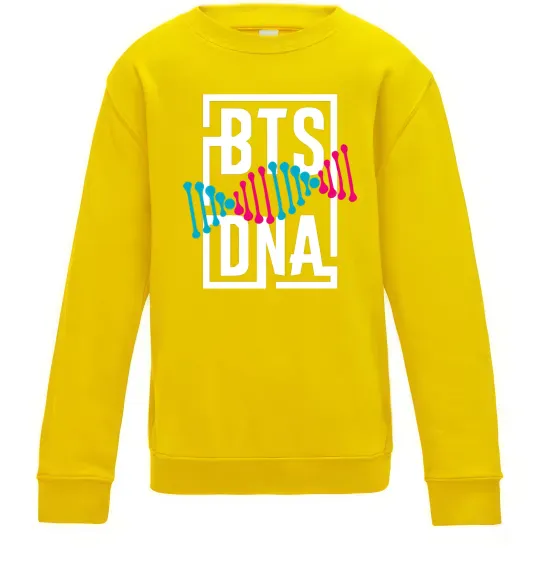 Дитячий світшот BTS DNA Сонячно жовтий фото