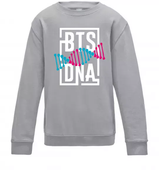 Дитячий світшот BTS DNA Сірий меланж фото