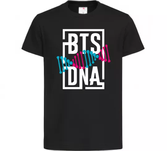 Детская футболка BTS DNA Черный фото