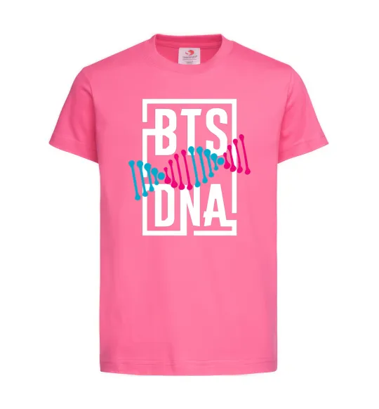 Дитяча футболка BTS DNA Яскраво-рожевий фото