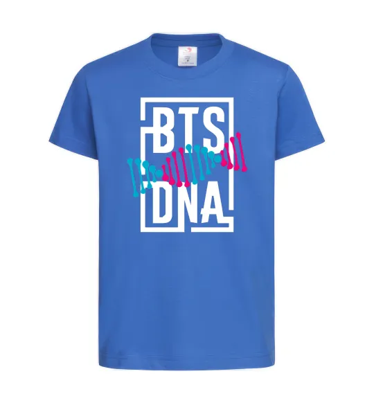 Дитяча футболка BTS DNA Яскраво-синій фото