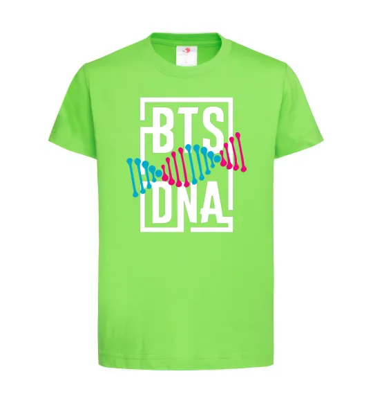 Дитяча футболка BTS DNA Лаймовий фото