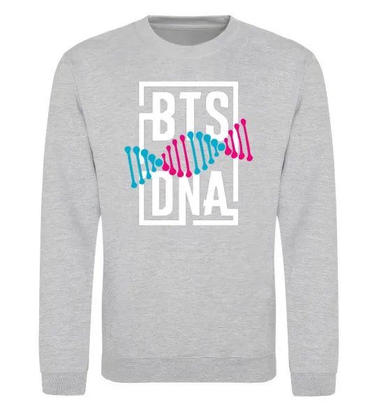 Світшот BTS DNA Сірий меланж фото