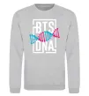 Світшот BTS DNA Сірий меланж фото