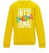 Дитячий світшот BTS DNA Сонячно жовтий фото