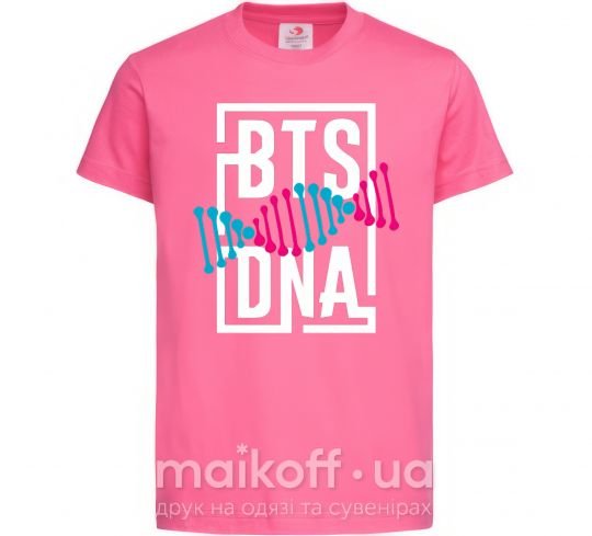 Детская футболка BTS DNA Ярко-розовый фото