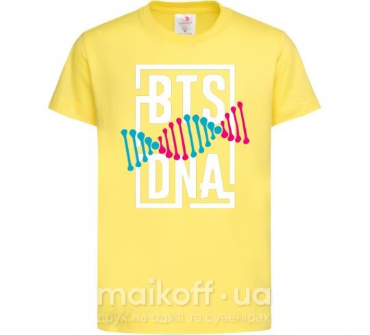 Дитяча футболка BTS DNA Лимонний фото