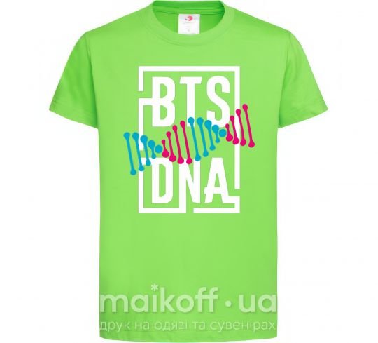 Детская футболка BTS DNA Лаймовый фото
