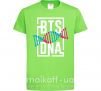 Детская футболка BTS DNA Лаймовый фото