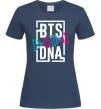 Женская футболка BTS DNA Темно-синий Женская футболка BTS DNA Темно-синий фото