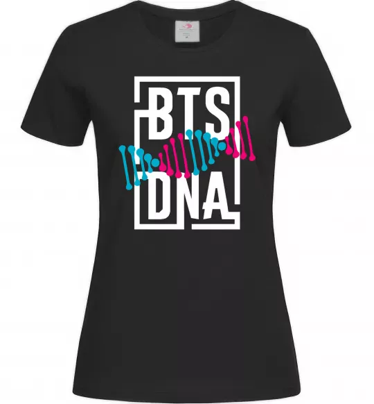 Женская футболка BTS DNA Черный фото
