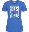 Женская футболка BTS DNA Ярко-синий Женская футболка BTS DNA Ярко-синий фото