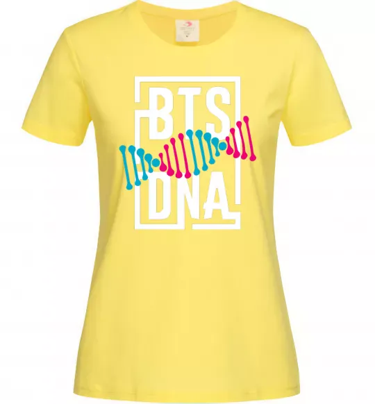Женская футболка BTS DNA Лимонный фото