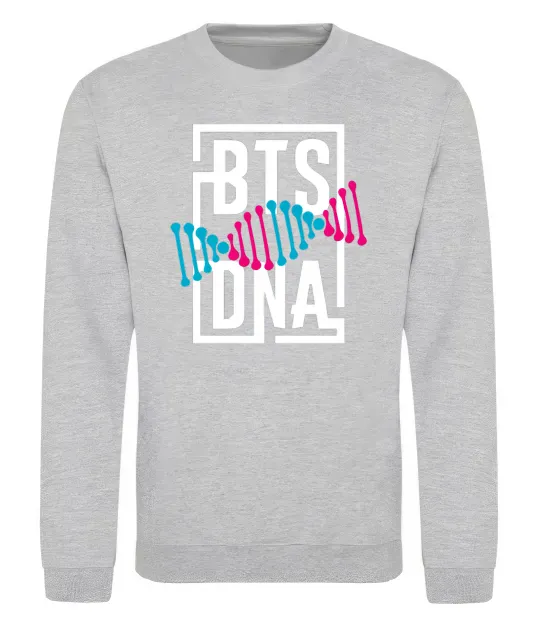 Світшот BTS DNA Сірий меланж фото