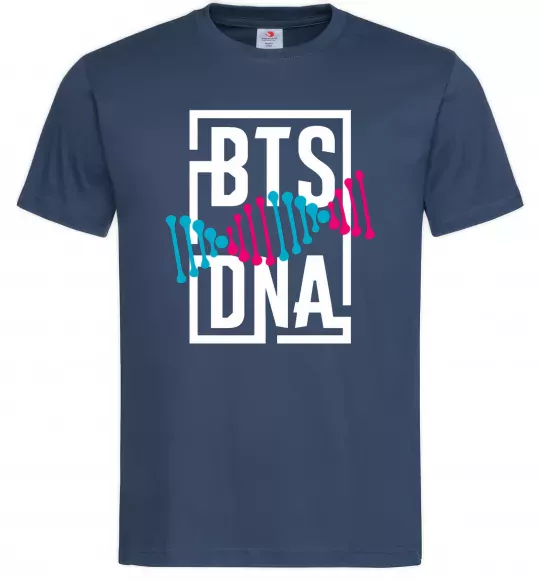 Чоловіча футболка BTS DNA Темно-синій фото