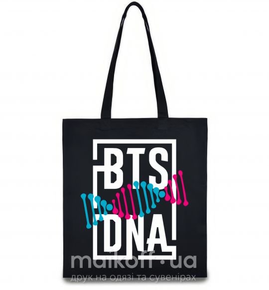 Еко-сумка BTS DNA Чорний фото