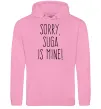 Женская толстовка (худи) Sorry Suga is mine Розовый фото
