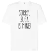 Футболка Оверсайз Sorry Suga is mine Білий фото