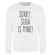 Світшот Sorry Suga is mine Білий фото
