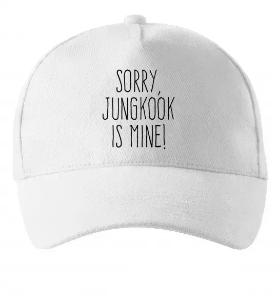 Кепка Sorry Jungkook is mine Білий фото