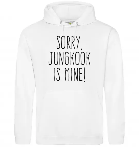 Жіноча толстовка (худі) Sorry Jungkook is mine Білий фото
