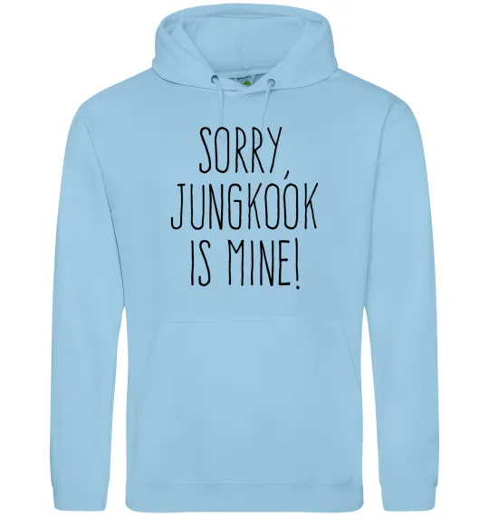 Жіноча толстовка (худі) Sorry Jungkook is mine Блакитний фото