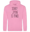 Женская толстовка (худи) Sorry Jimin is mine Розовый Женская толстовка (худи) Sorry Jimin is mine Розовый фото