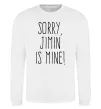 Свитшот Sorry Jimin is mine Белый фото