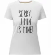 Женская премиум футболка Sorry Jimin is mine Белый Женская премиум футболка Sorry Jimin is mine Белый фото