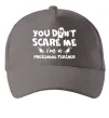 Кепка You don't scare me i'm a preschool teacher Сірий фото
